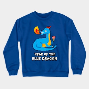 🐲 2024 Year of the Cute Blue Dragon Crewneck Sweatshirt